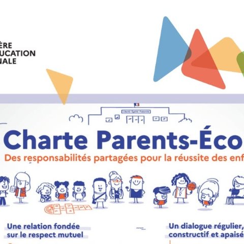 Visuel PLAY présentant la Charte Parents-École du ministère de l’Éducation nationale